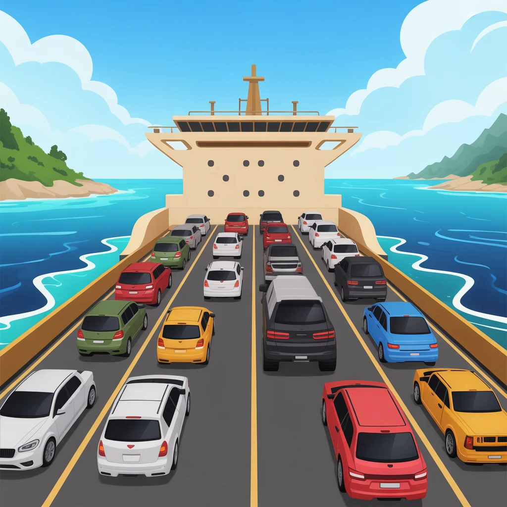 Cover image of Drive & Deliver: Car Cargo Ship Adventure - Free Online Browser Game