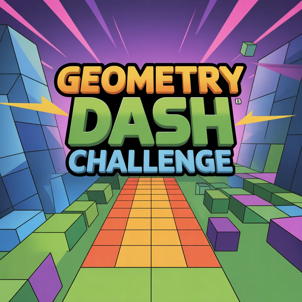 Cover image of Dynamic 3D Geometry Dash Challenge: Jump, Dash & Conquer Online!