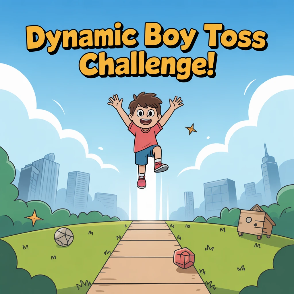 Cover image of Dynamic Boy Toss Challenge - Play the Free Online Game Now!