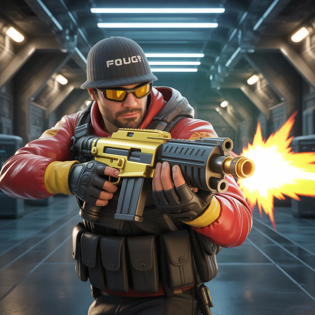 Cover image of Dynamic Gold Gun Fury: A Thrilling Online Battle Experience