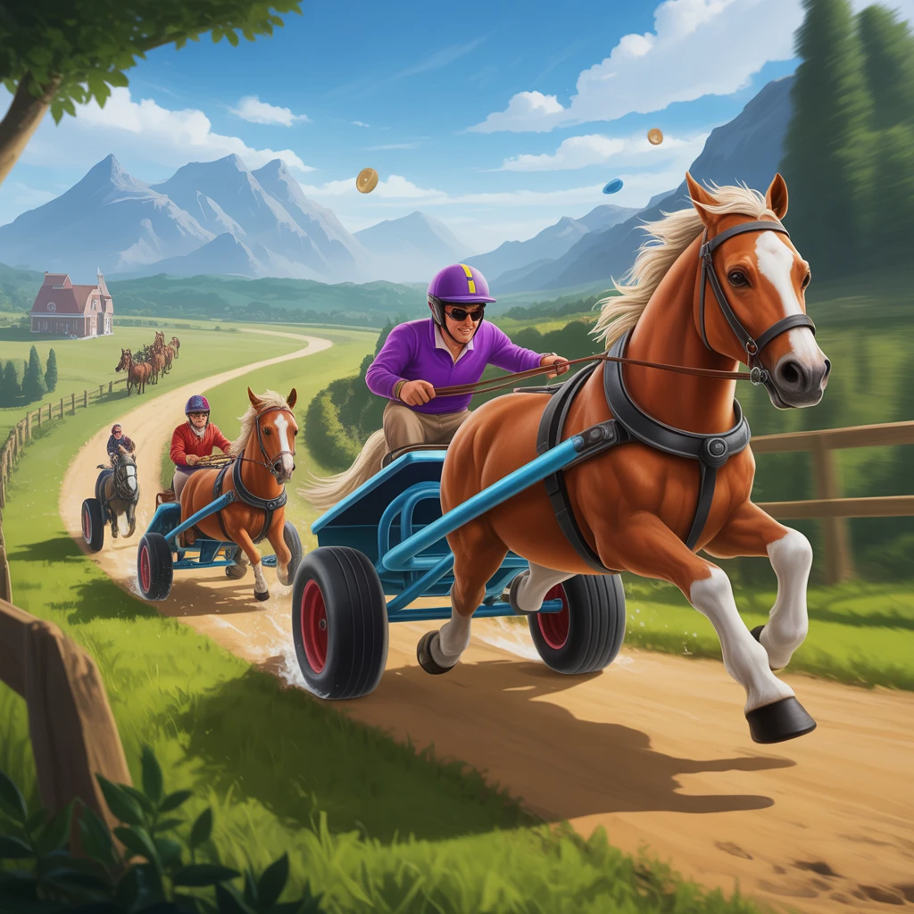 Cover image of Dynamic Horse Kart Racing Adventure!