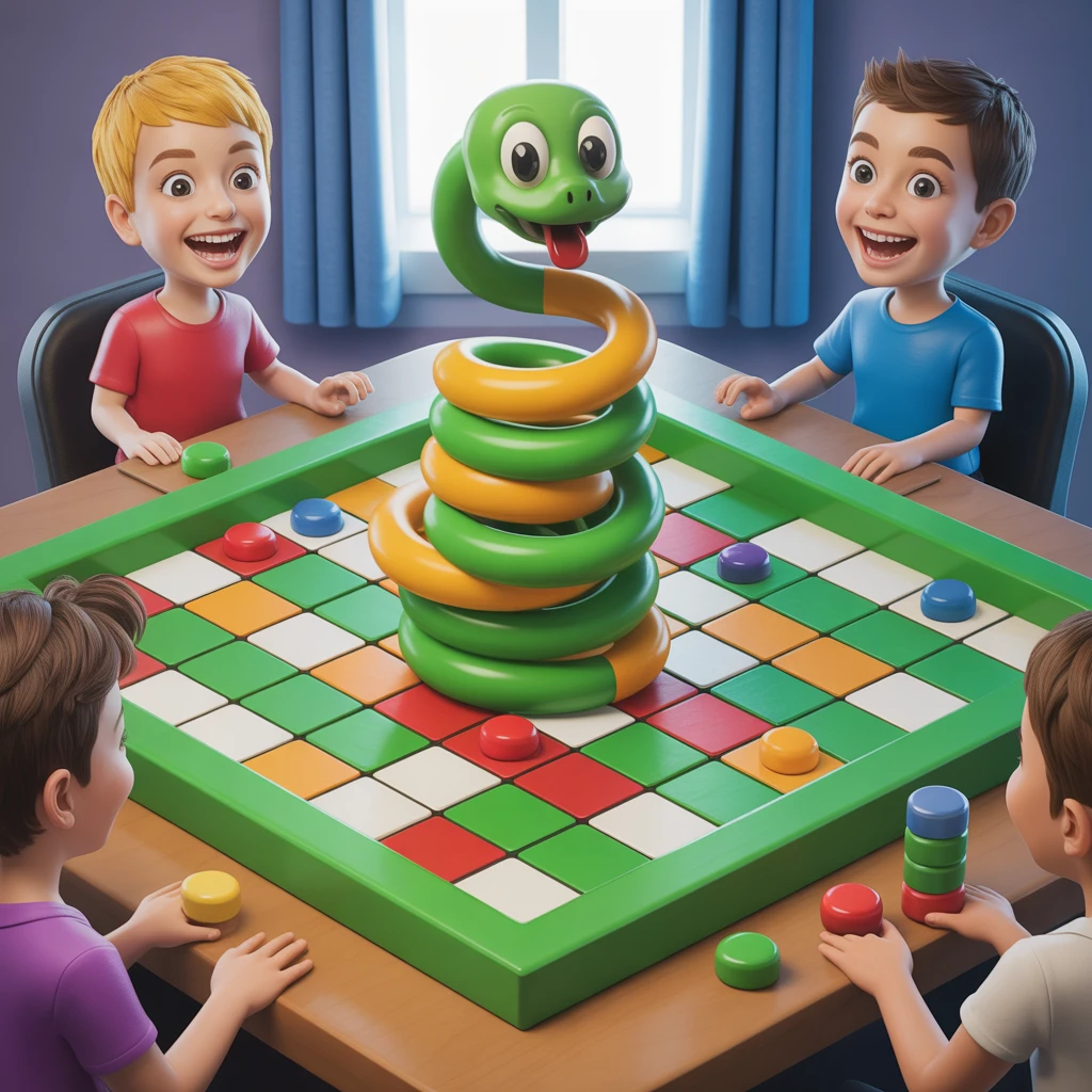 Cover image of Dynamic Multiplayer Snake and Ladders: Play for Free Online