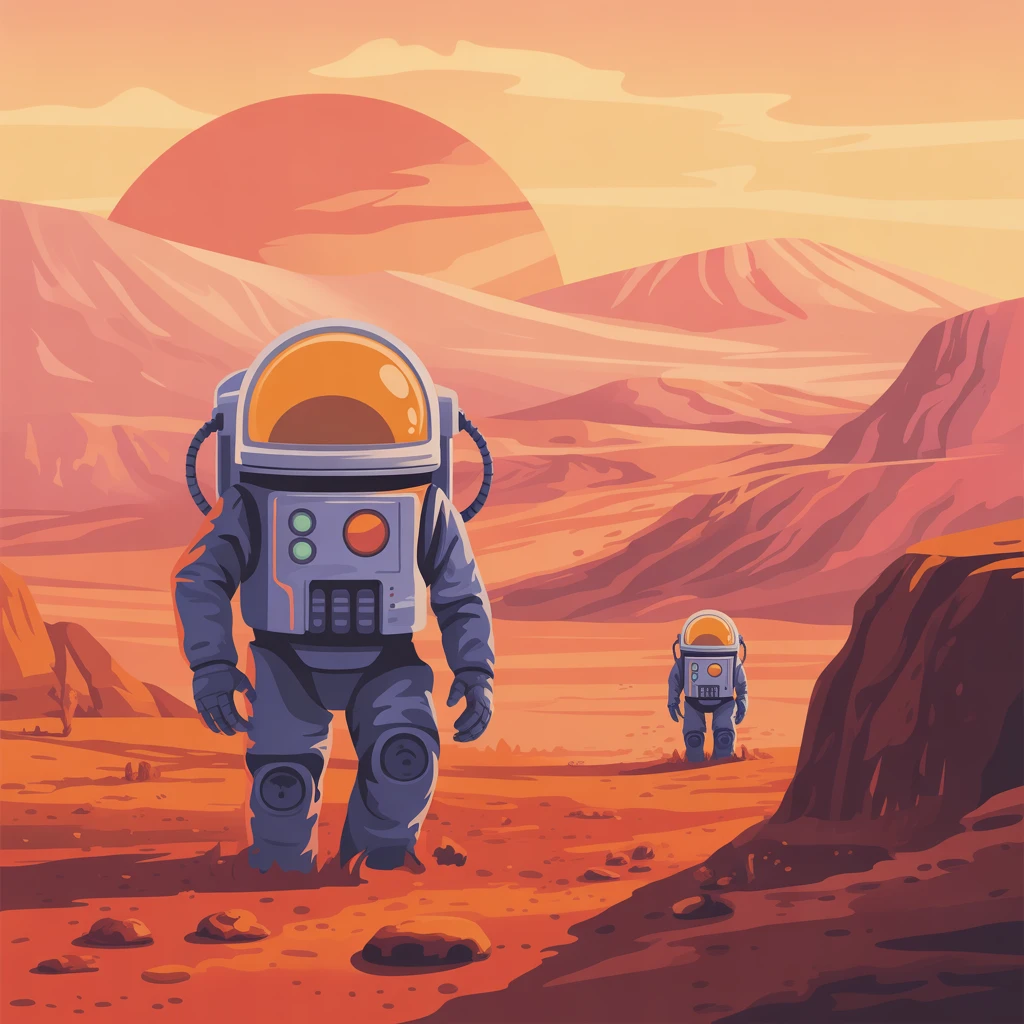Cover image of Embark on a Journey: Find the Differences in Mission to Mars!