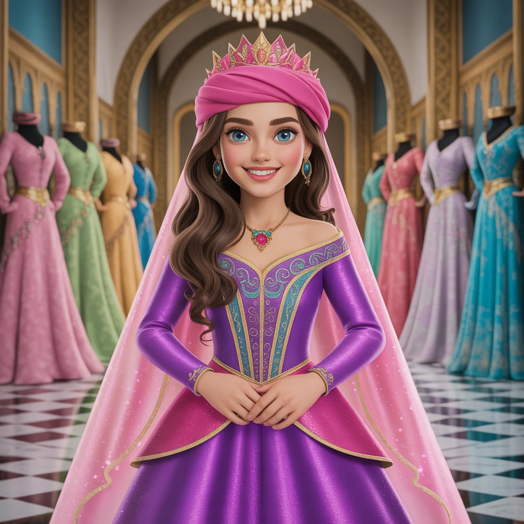 Cover image of Enchanted Arabian Princess Dress-Up: Create Your Royal Style Online!