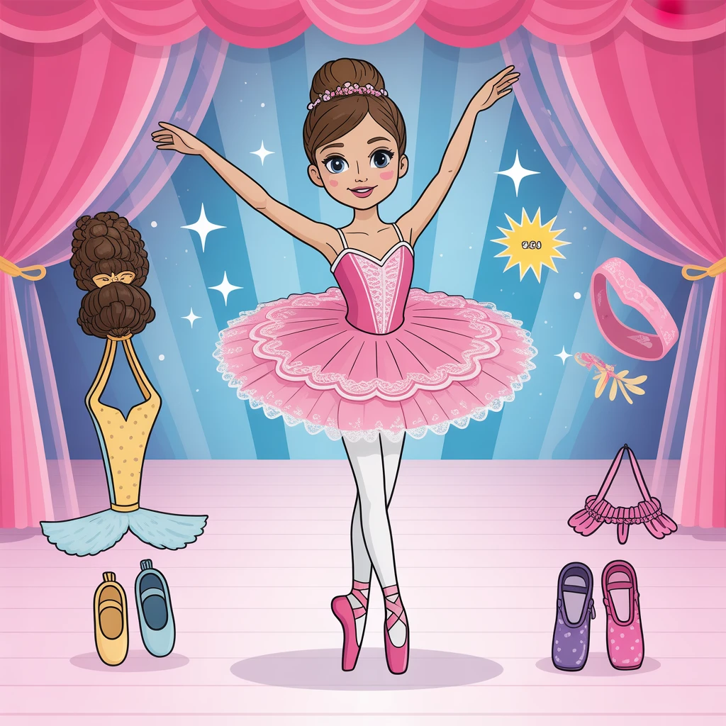 Cover image of Enchanting Ballerina: Free Online Dress Up Game