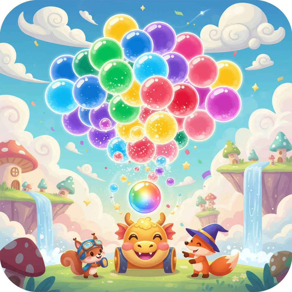 Cover image of Enchanting Bubble Shooter Adventure: Play Online for Free!