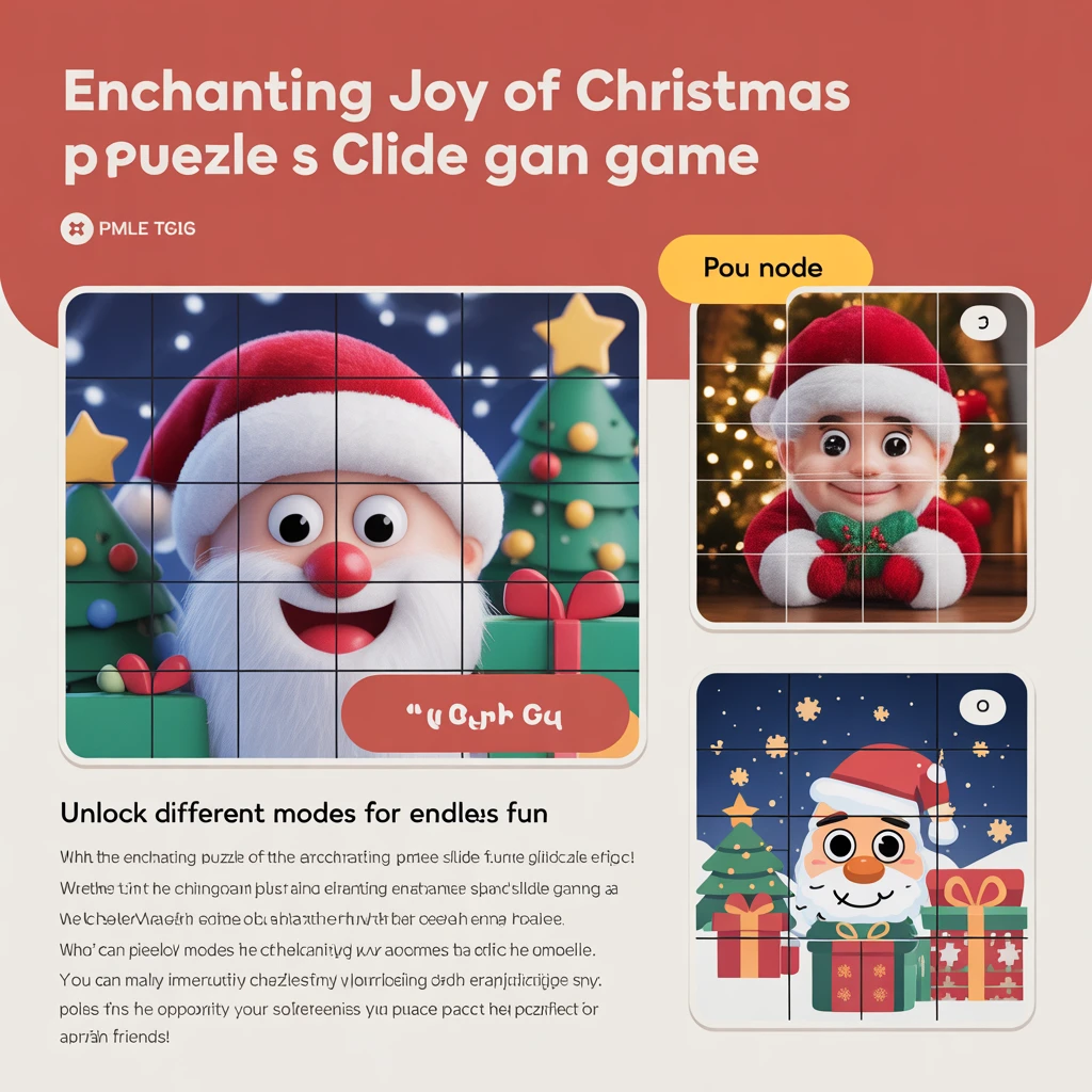 Cover image of Enchanting Christmas Puzzle Slide Game