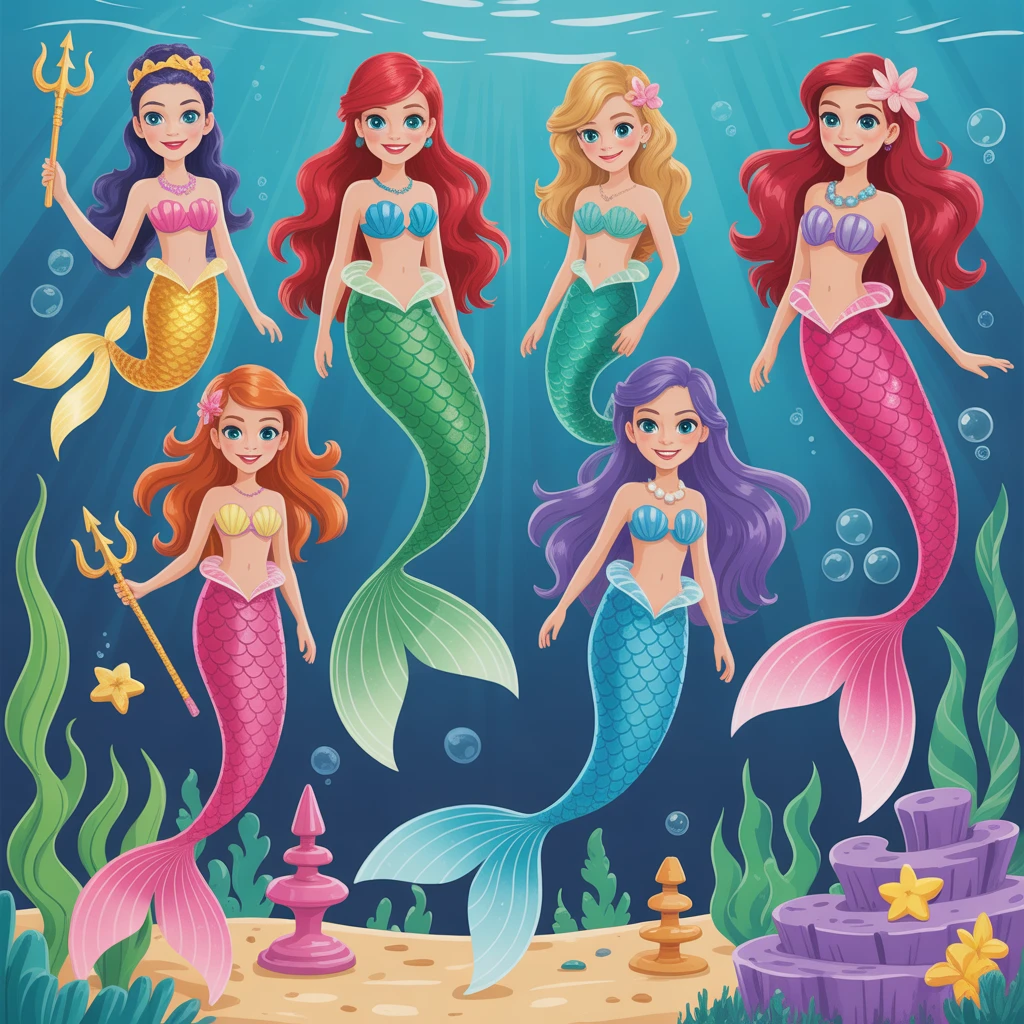 Cover image of Enchanting Mermaid Dress-Up Adventure - Play Free Online Game!