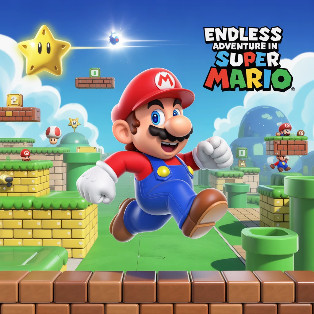 Cover image of Endless Adventure in Super Mario: Run Your Way to Victory