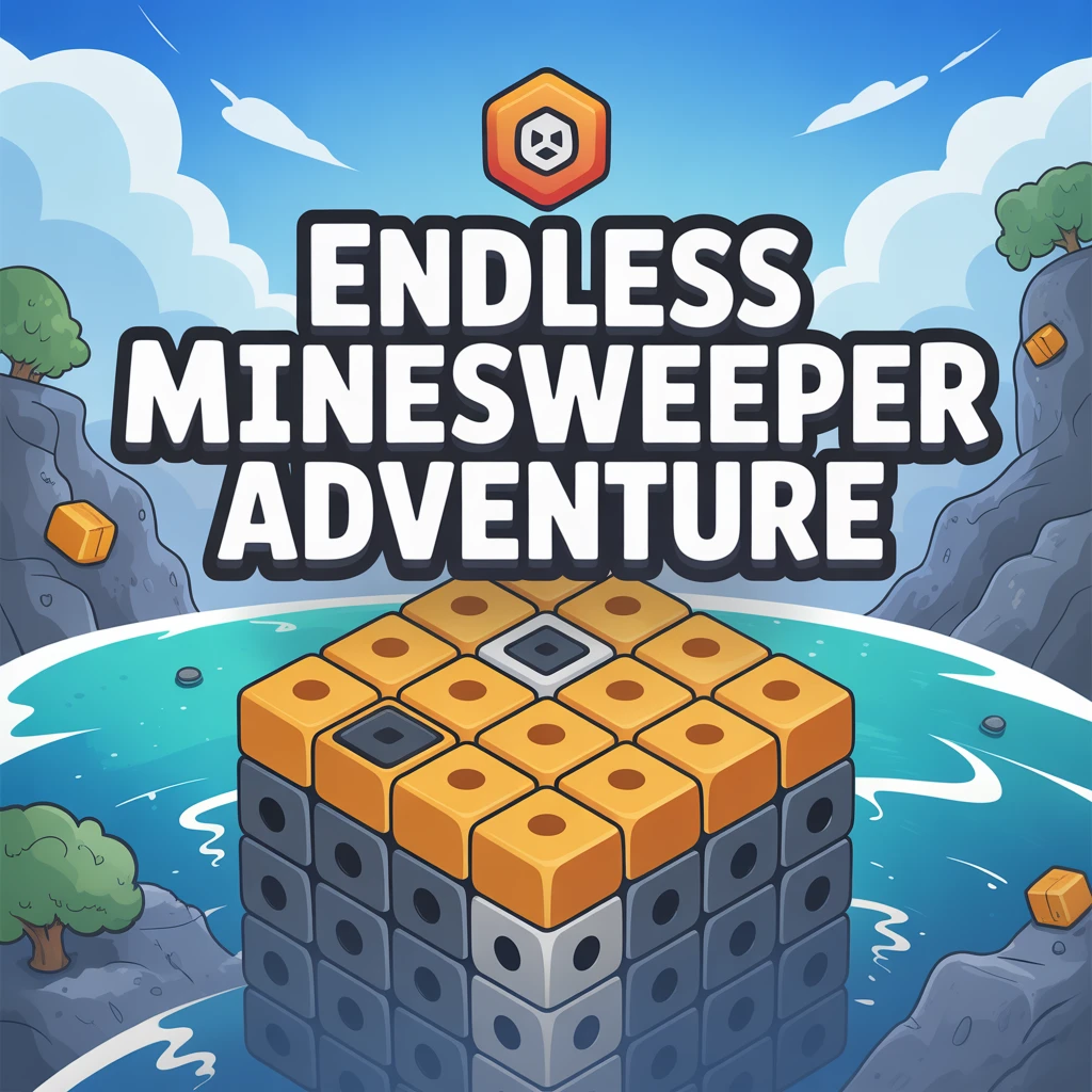 Cover image of Endless Minesweeper Adventure: Play Free Online Now!