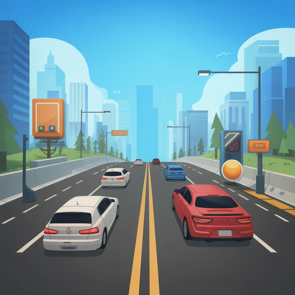 Cover image of Endless Road Adventure: Traffic Run 2 Online Game