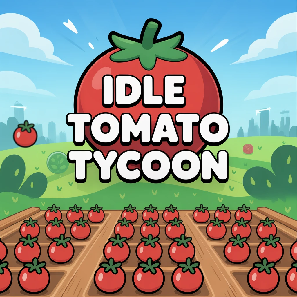 Cover image of Engage in Free Fun with the Idle Tomato Tycoon Game Online!