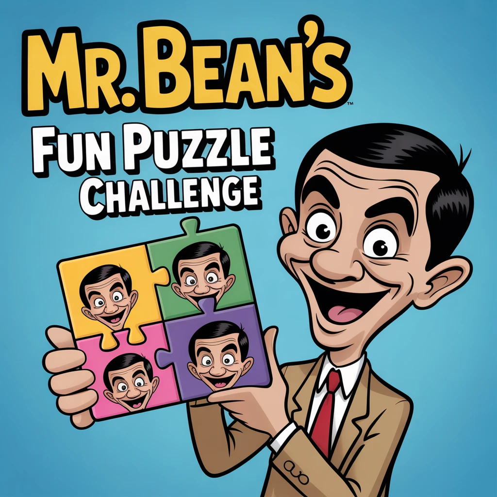 Cover image of Engage Your Mind with Mr. Bean's Fun Puzzle Challenge - Free Online Game!