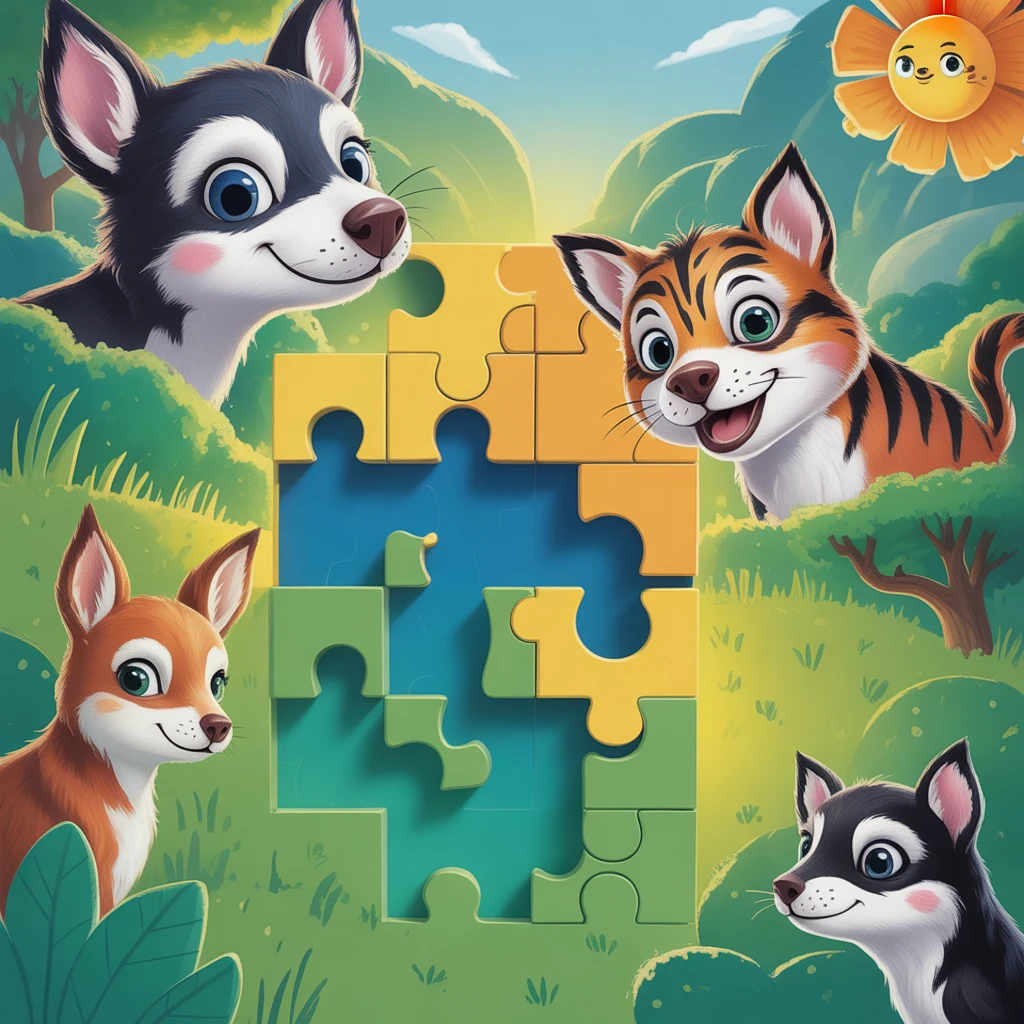 Cover image of Engaging 3D Sliding Puzzle Adventure for Kids - Play Free Online!