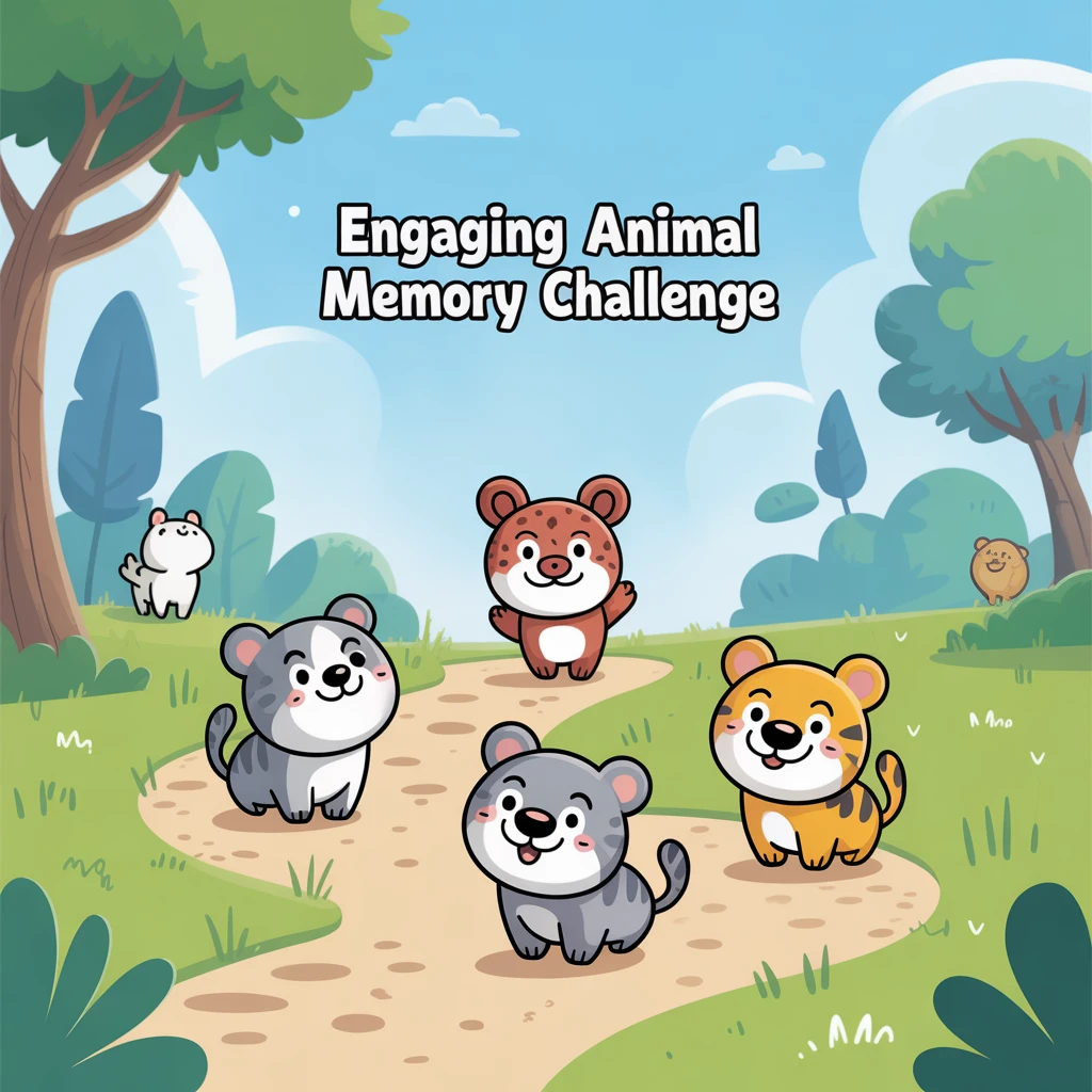 Cover image of Engaging Animal Memory Challenge: Play Free Online!