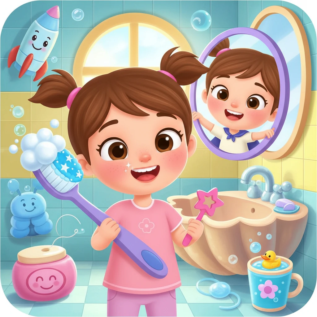 Cover image of Engaging Baby Hazel in Free Online Dental Care Fun