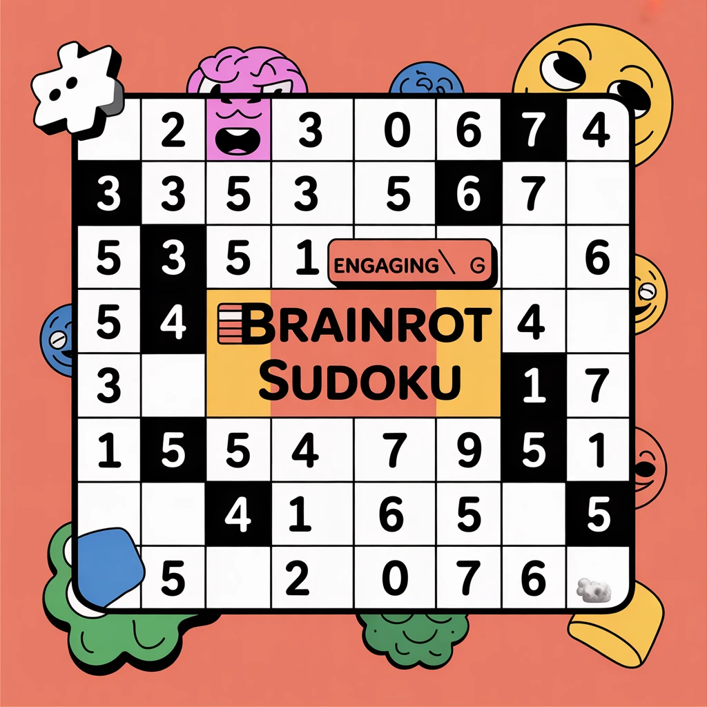 Cover image of Engaging Brainrot Sudoku Challenge: Solve Free Online Puzzle Games