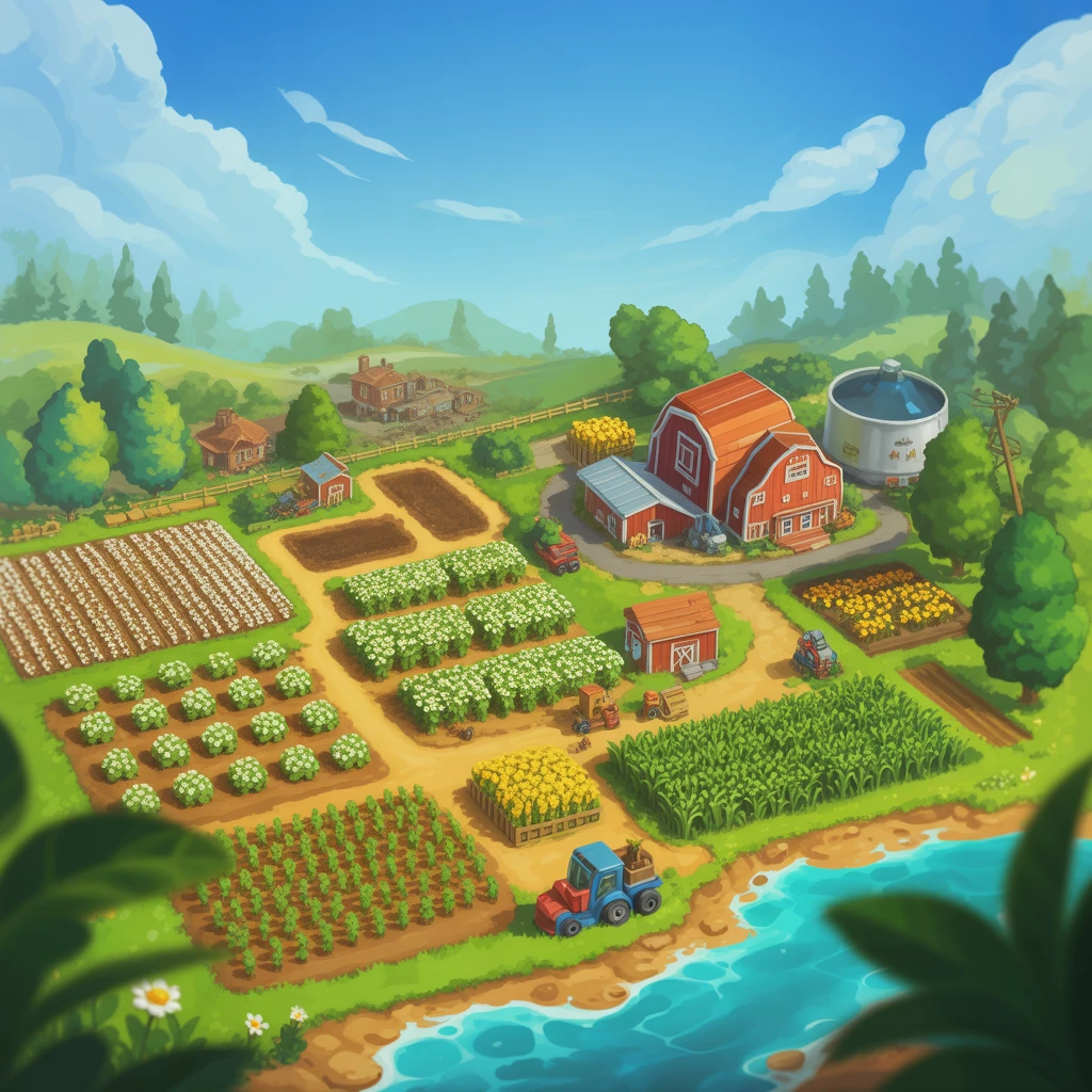 Cover image of Engaging Farm Management Adventure – Build Your Dream Township Online!