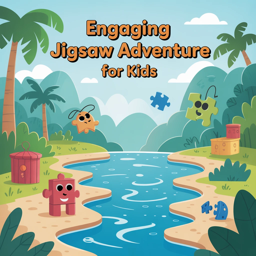 Cover image of Engaging Jigsaw Adventure for Kids: Free Online Puzzle Game