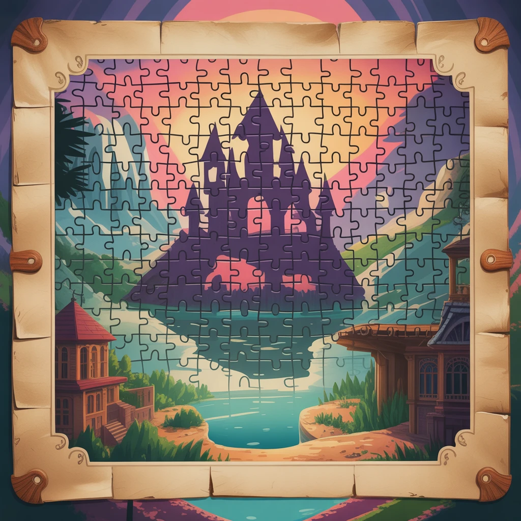 Cover image of Engaging Jigsaw Puzzle Adventure: Solve and Win!
