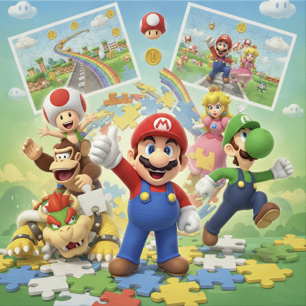 Cover image of Engaging Mario and Friends Puzzle Adventure – Play Free Online Game!
