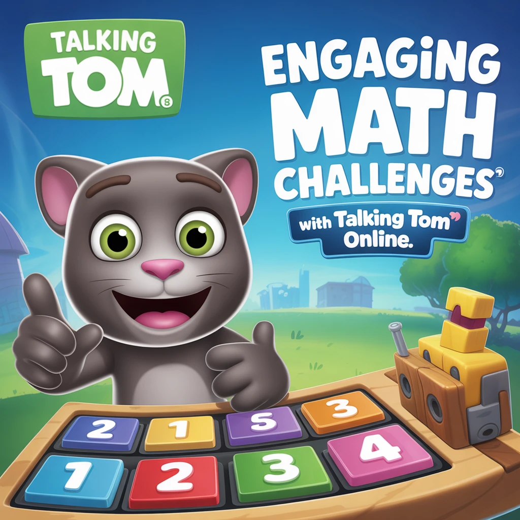 Cover image of Engaging Math Challenges with Talking Tom Online