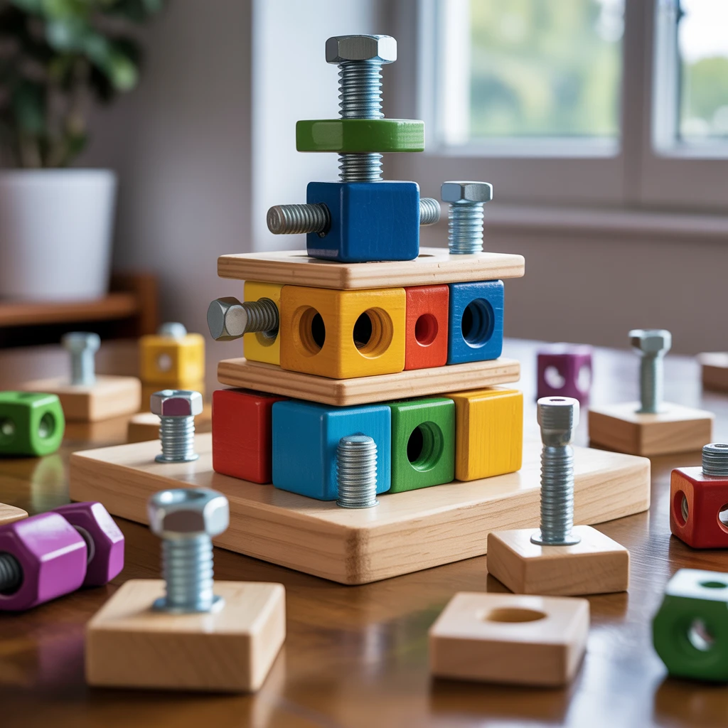 Cover image of Engaging Nut Bolt Puzzle Challenge - Free Online Brain Teaser