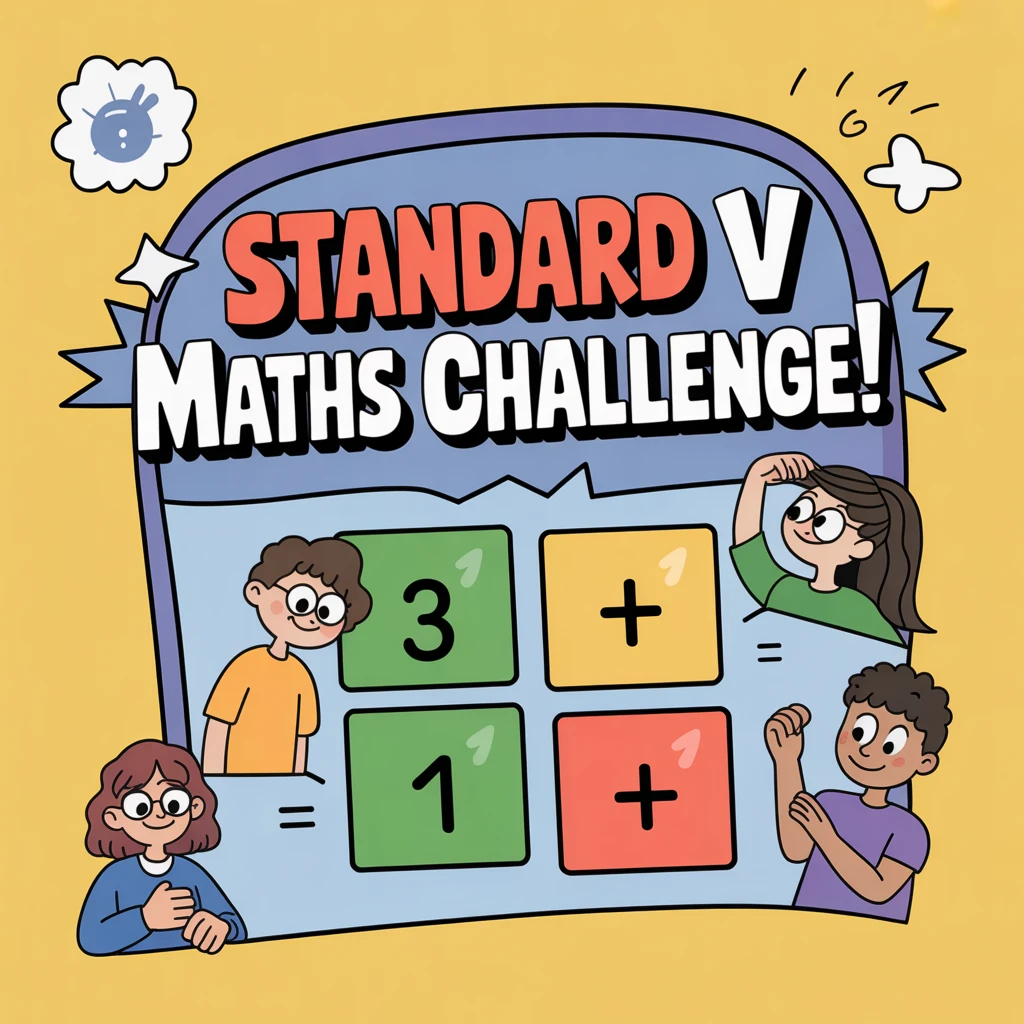 Cover image of Engaging Standard V Maths Challenge - Free Online Game