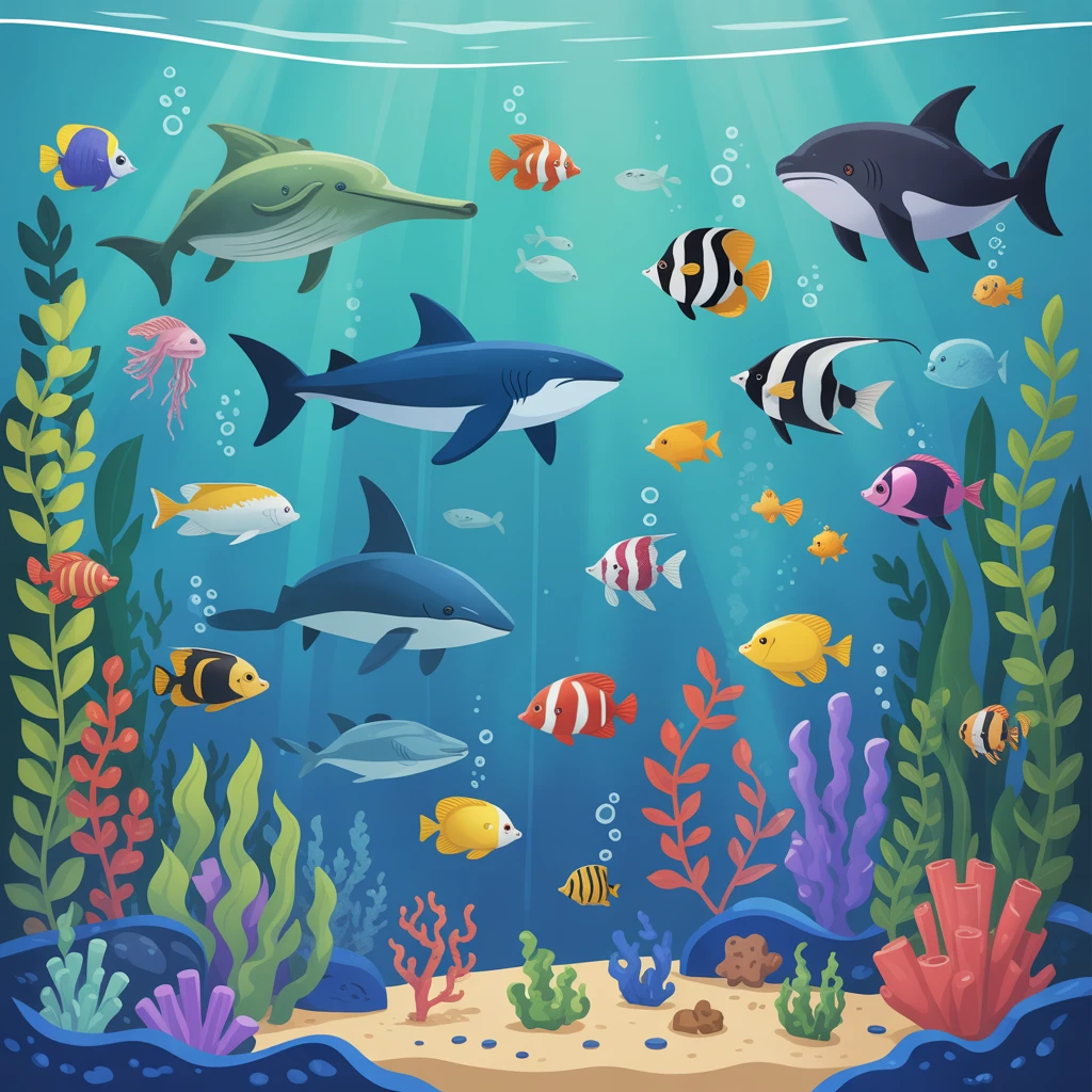 Cover image of Engaging Underwater Adventure: Free Fish Tank Browser Game