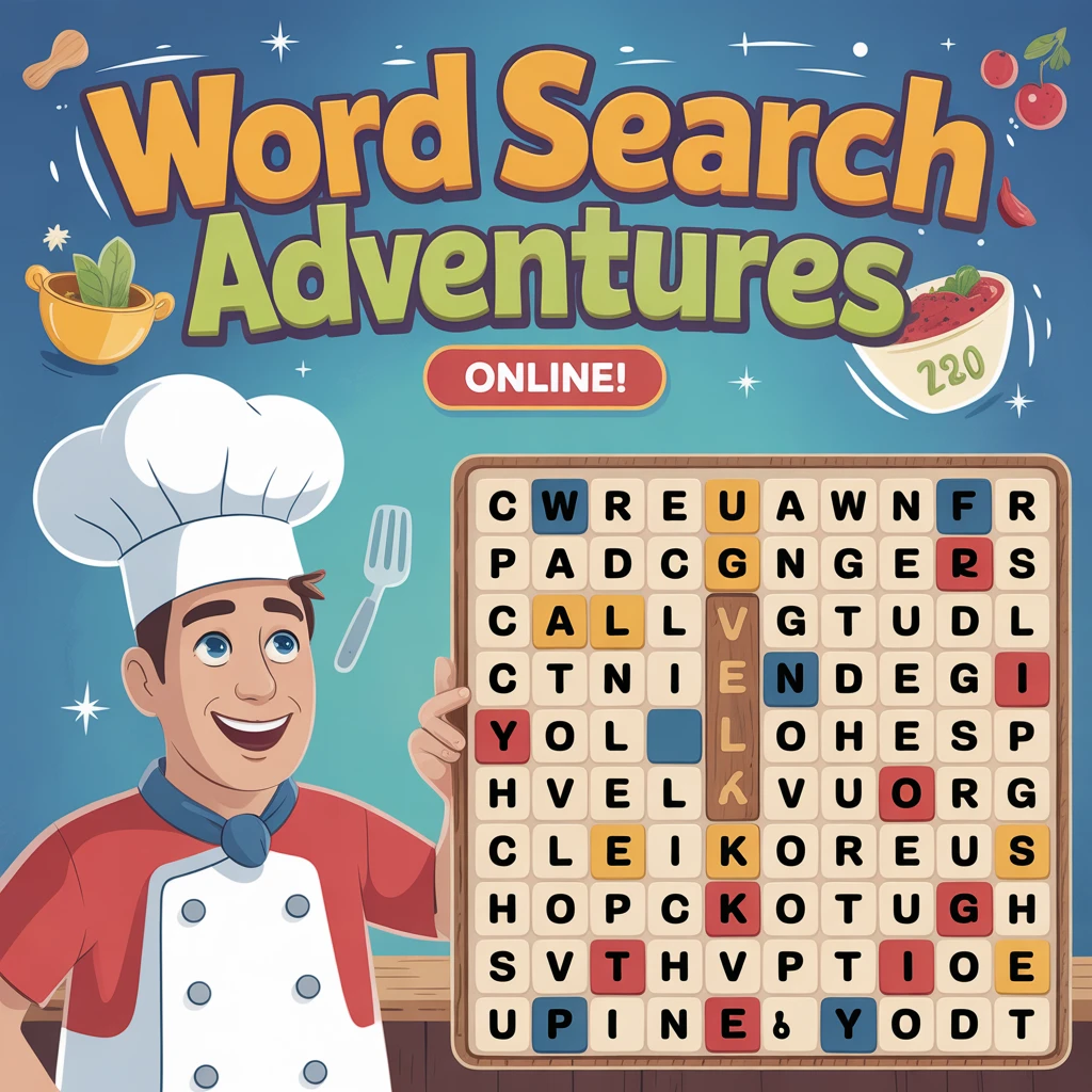 Cover image of Engaging Word Search Adventure: Find Hidden Words Online!