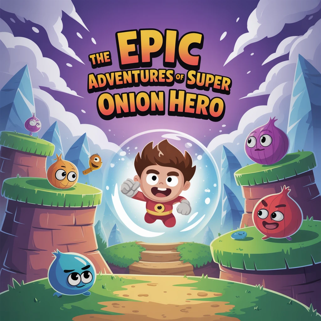 Cover image of Epic Adventures of the Super Onion Hero: A Free Online Quest