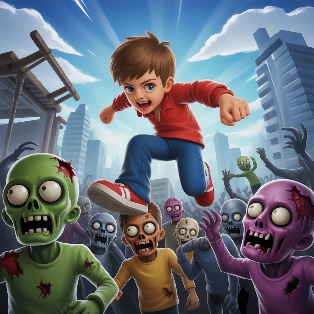 Cover image of Epic Battle: Boy Takes on Zombies in Thrilling Free Online Game