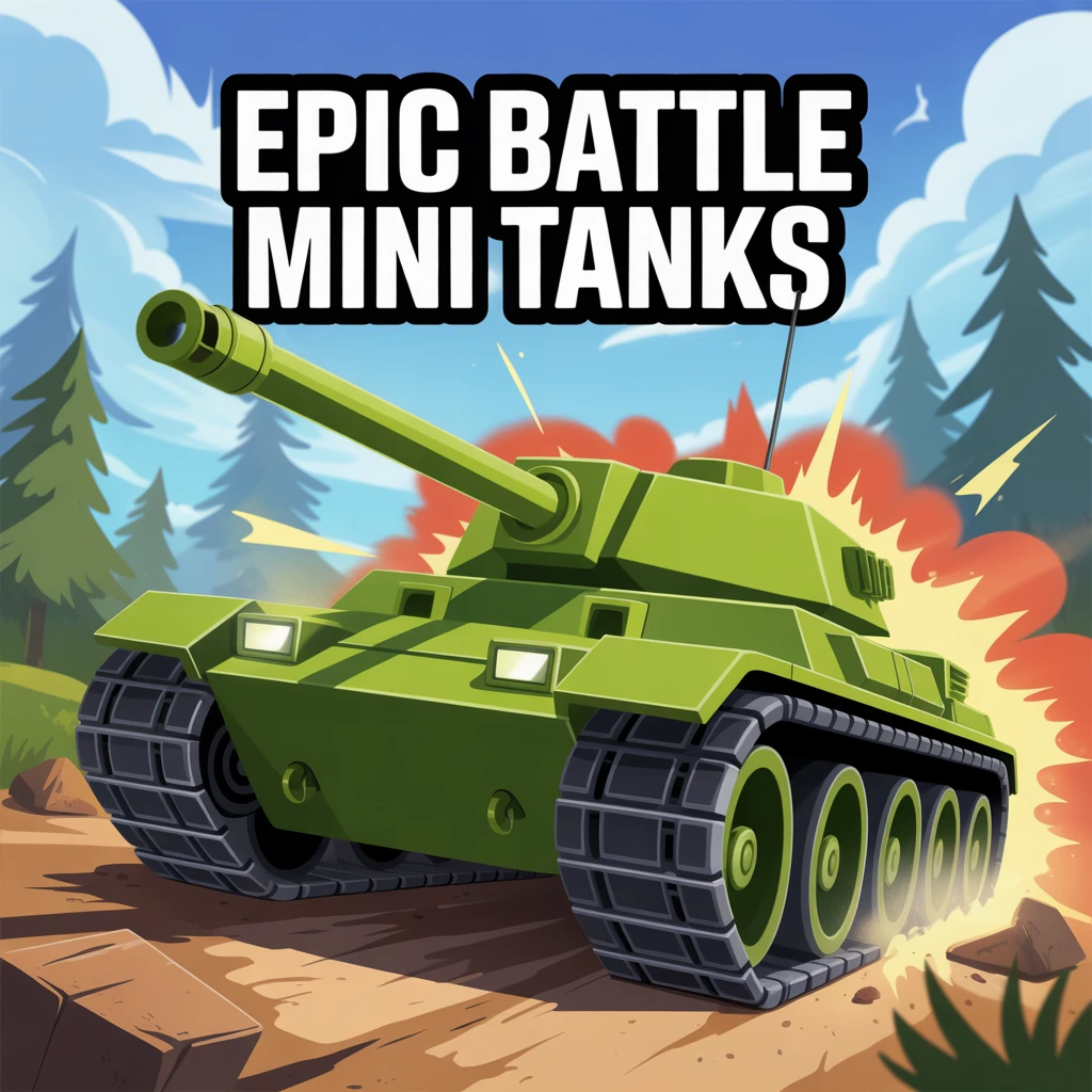 Cover image of Epic Battle Mini Tanks: Thrilling Free Online Warfare Game
