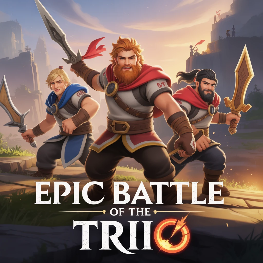 Cover image of Epic Battle of the Trio: Join the 3 Warrior Team Force Adventure Online!