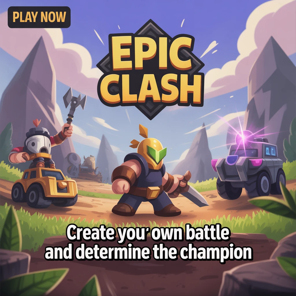 Cover image of Epic Clash: Create Your Own Battle and Determine the Champion - Free Online Game!