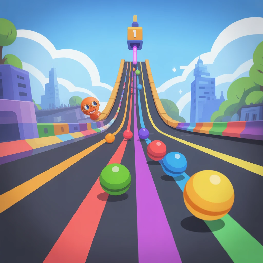 Cover image of Epic Color Race: Fast-Paced Online Challenge
