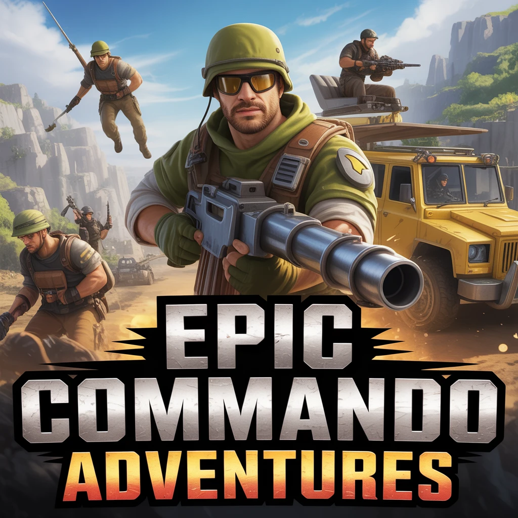 Cover image of Epic Commando Adventures: Action-Packed Free Online Game