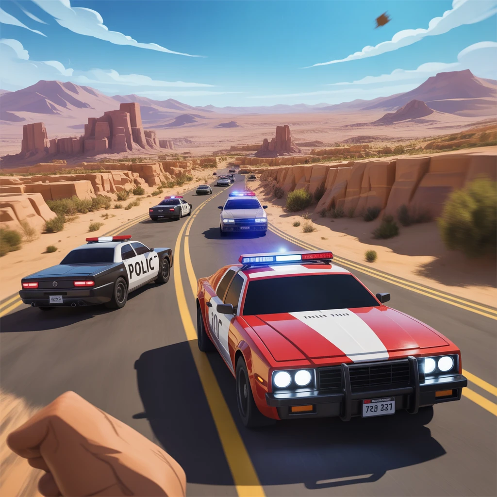 Cover image of Epic Desert Heist: Thrilling Car Chase Adventure Online