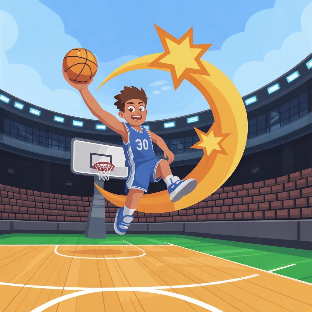 Cover image of Epic Dunking Adventure: Free Online Basketball Challenge
