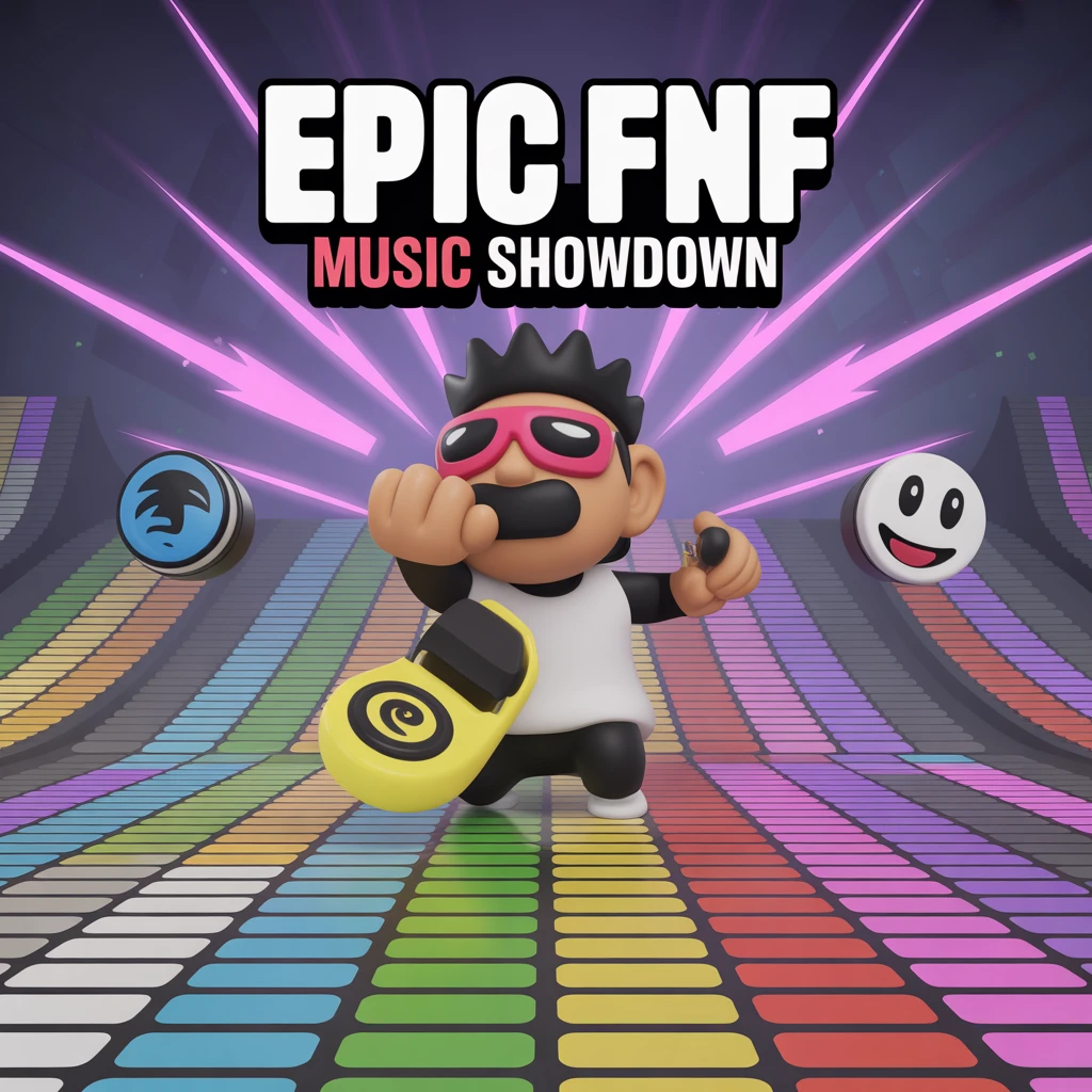 Cover image of Epic FNF Music Showdown: Battle Your Rhythm Skills Online!