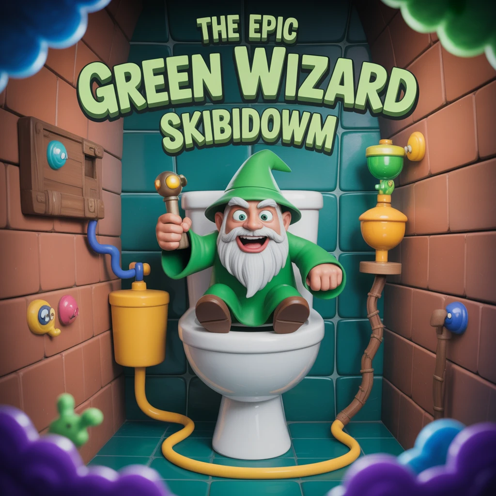Cover image of Epic Green Wizard Skibidi Showdown: Free Online Adventure Game