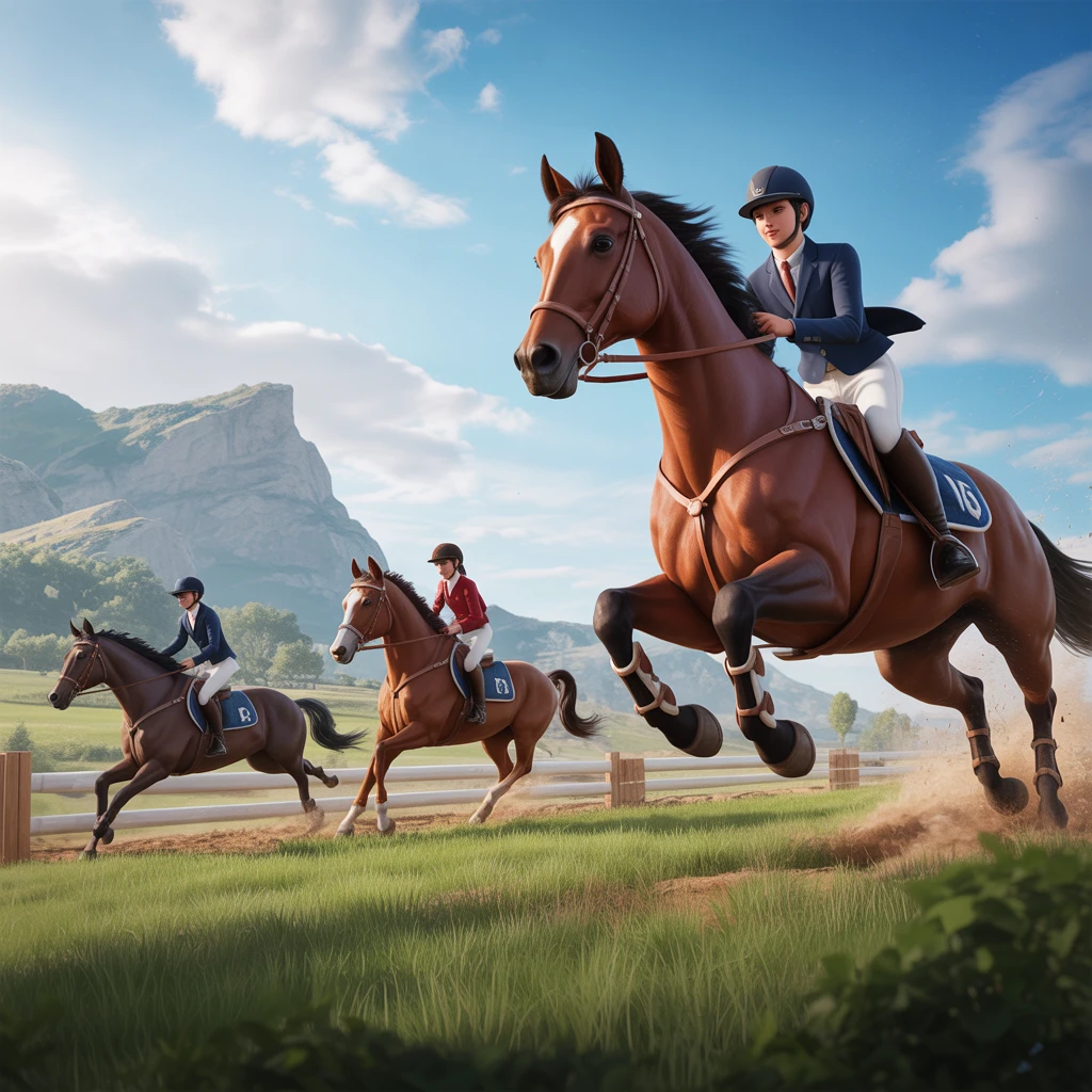 Cover image of Epic Horse Riding Adventure: Free Online Browser Game