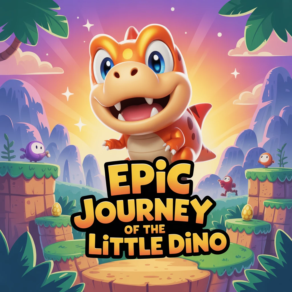 Cover image of Epic Journey of the Little Dino: A Free Online Adventure Game