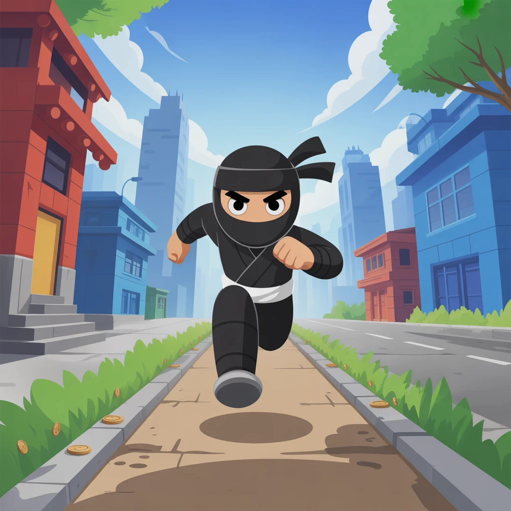 Cover image of Epic Ninja Runner Challenge: Free Online Adventure Game