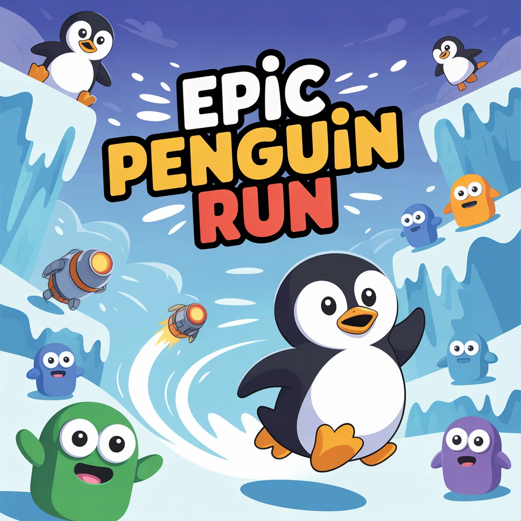 Cover image of Epic Penguin Run: Free Online Adventure Game
