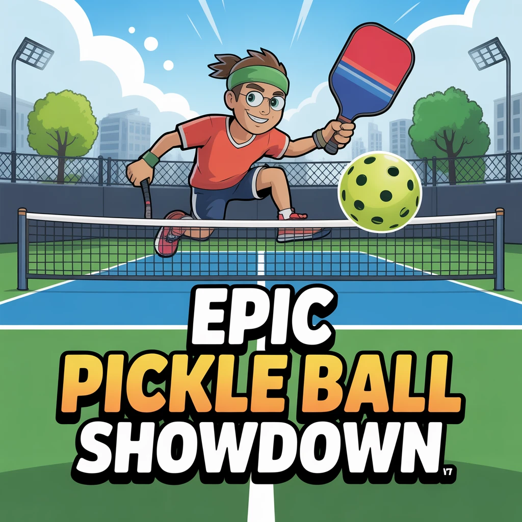 Cover image of Epic Pickle Ball Showdown: Free Online Game Adventure