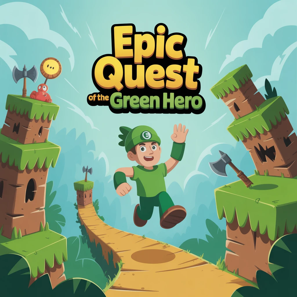 Cover image of Epic Quest of the Green Hero: A Free Online Adventure Game