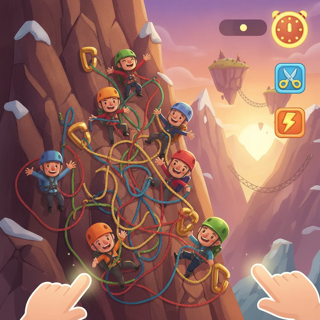 Cover image of Epic Rope Rescue: Escape the Tangled Climb!