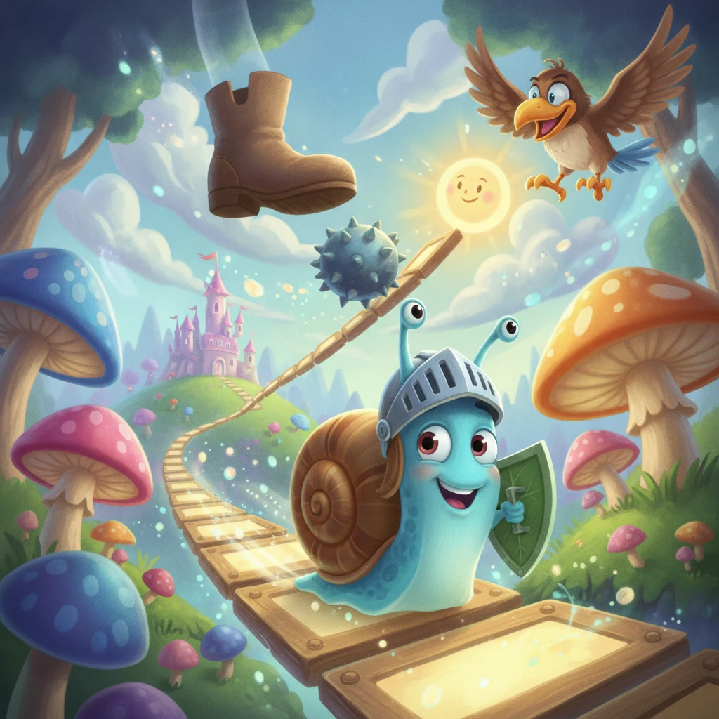 Cover image of Epic Snail Crush: Free Online Browser Game Adventure