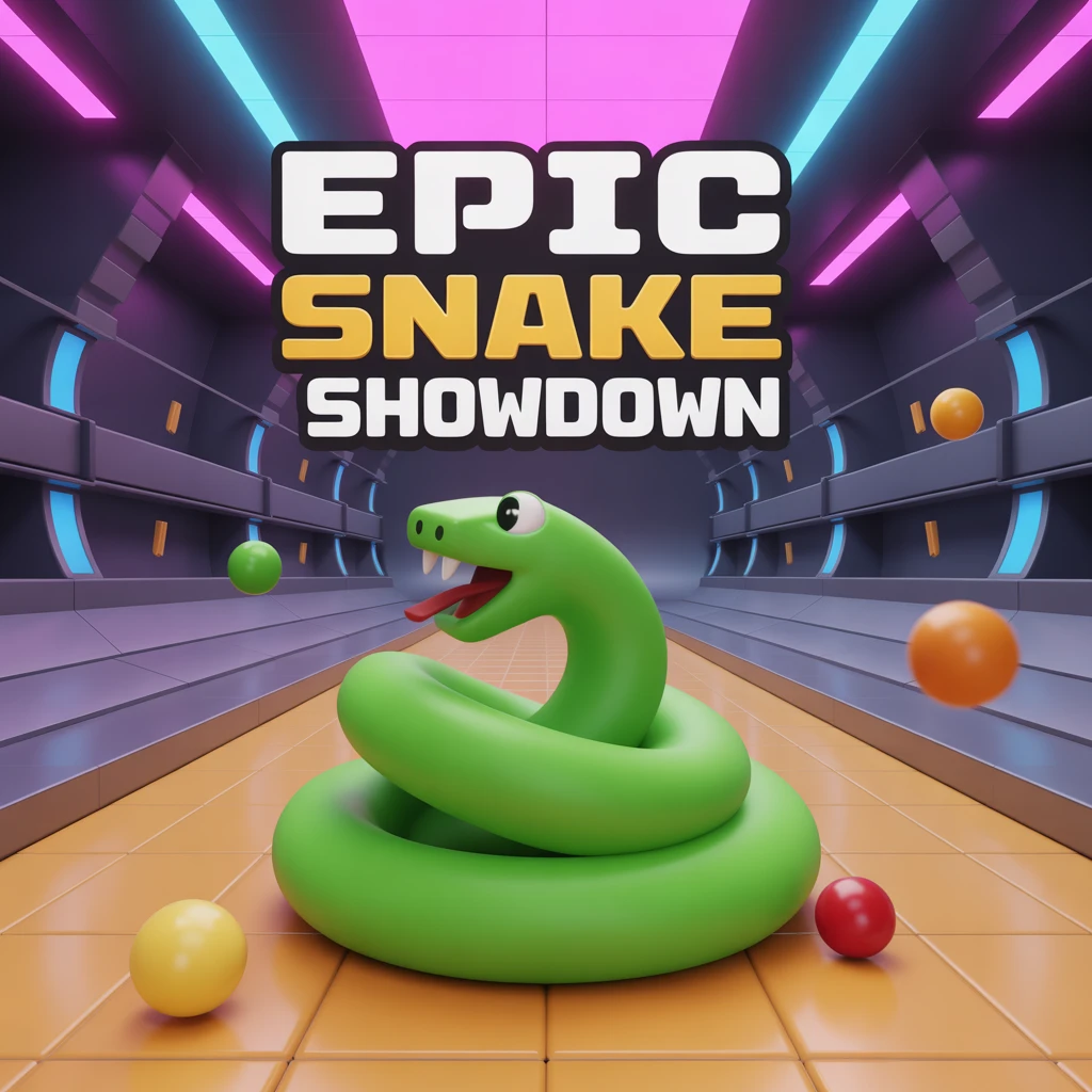 Cover image of Epic Snake Showdown: Free Online Battle Game